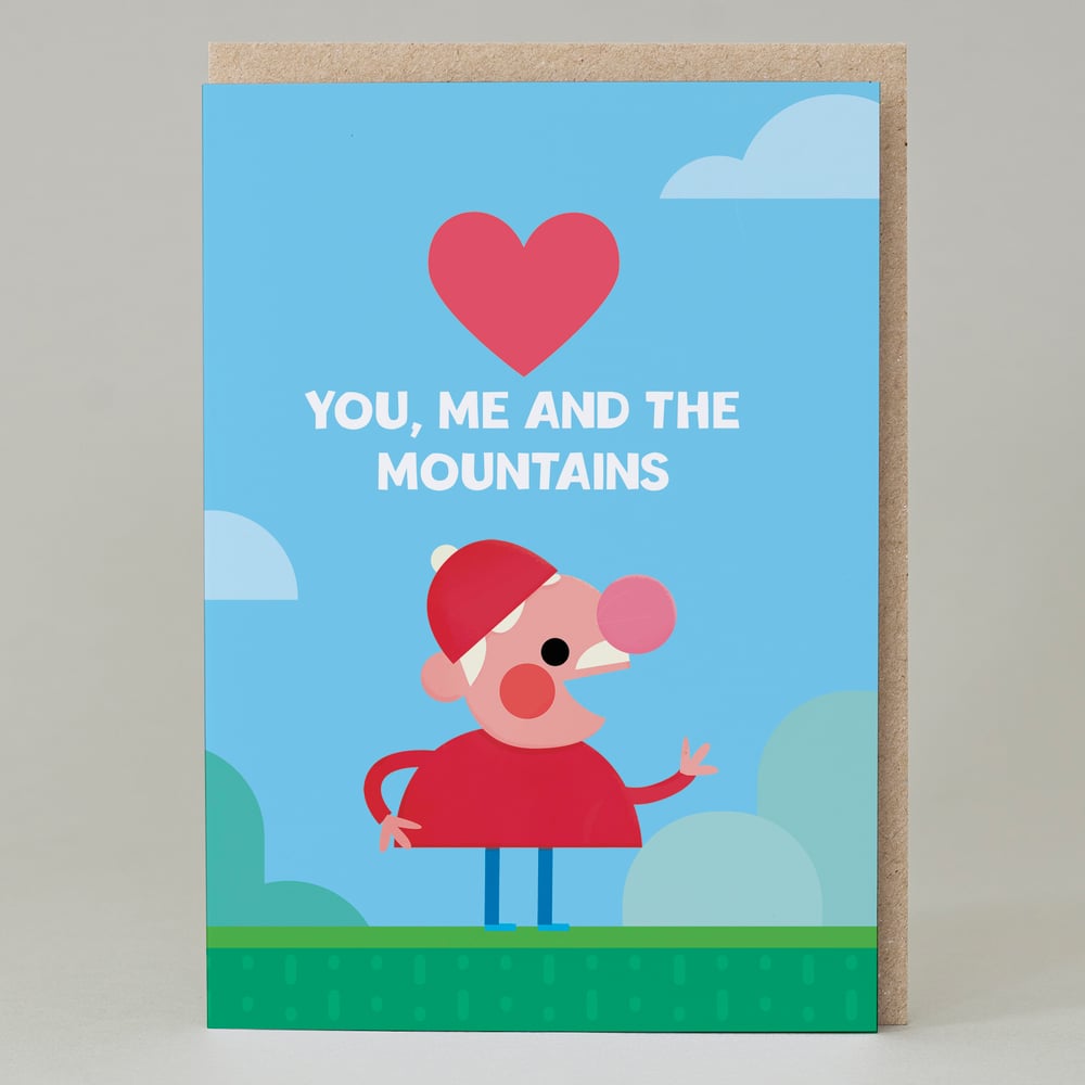 Image of 'You, me and the mountains' - Walker (Card)