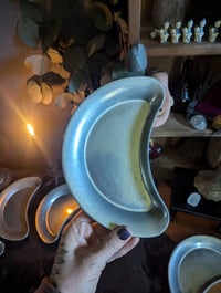 Pewter moon dish 