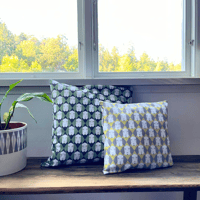 Image 2 of Cushion cover Dog green