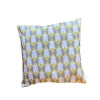 Image 1 of Cushion cover Dog yellow/grey
