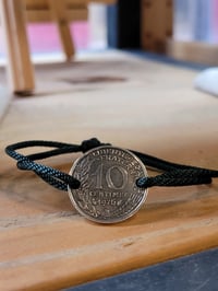 Commande sur mesure : Bracelet plaqué argent 10 centimes 1976 