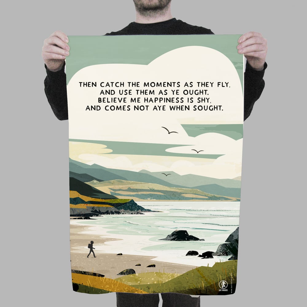Image of 'Catch the moments' <html> <br> </html> (Tea Towel)