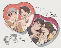 SNOS <3 Heart Buttons (Haikyuu!!)