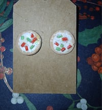 Christmas cookie earrings