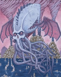 Image 1 of Ascension of God - Framed Original Oil