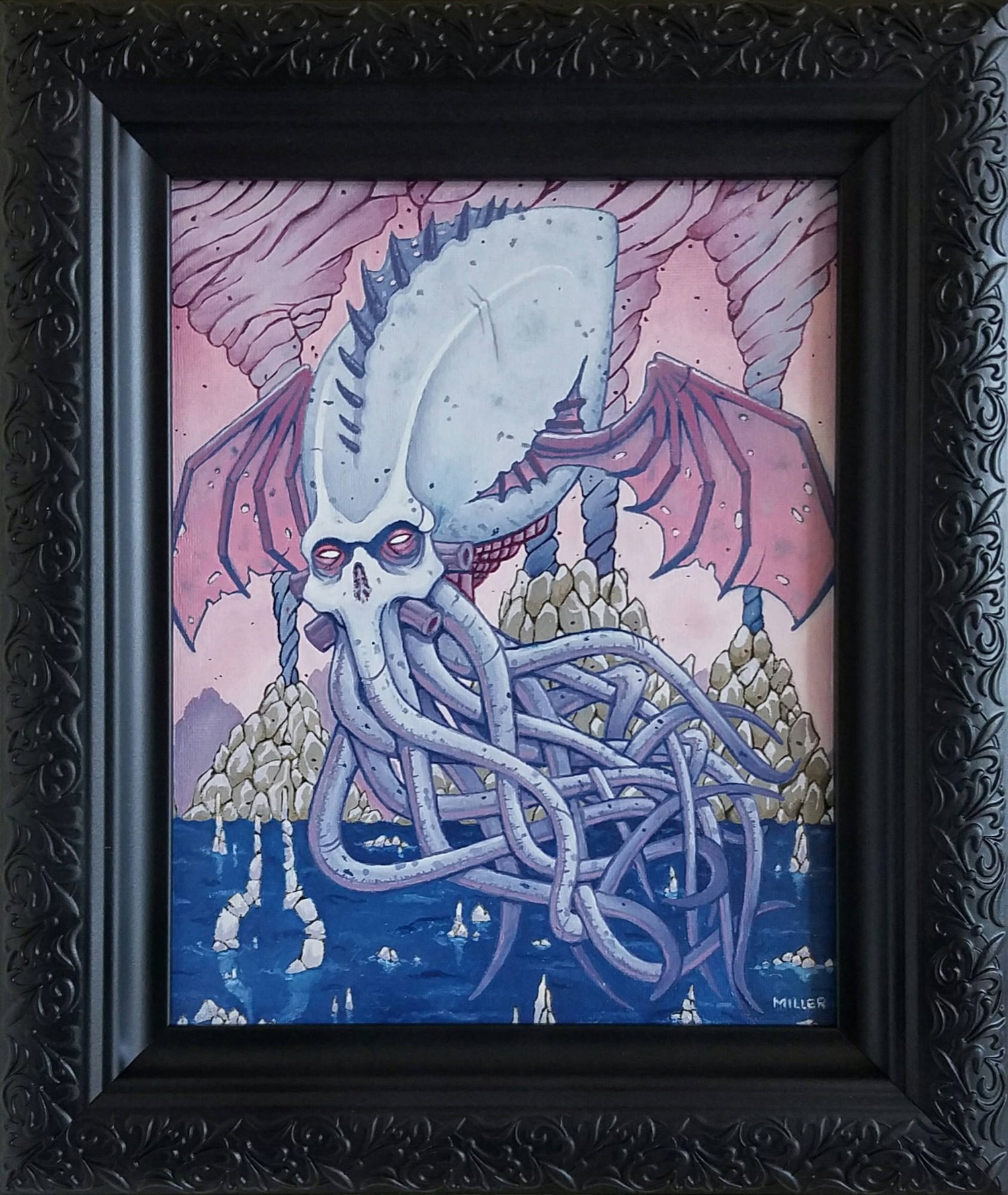 Image of Ascension of God - Framed Original Oil