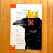 Image of Crow King / unframed original painting