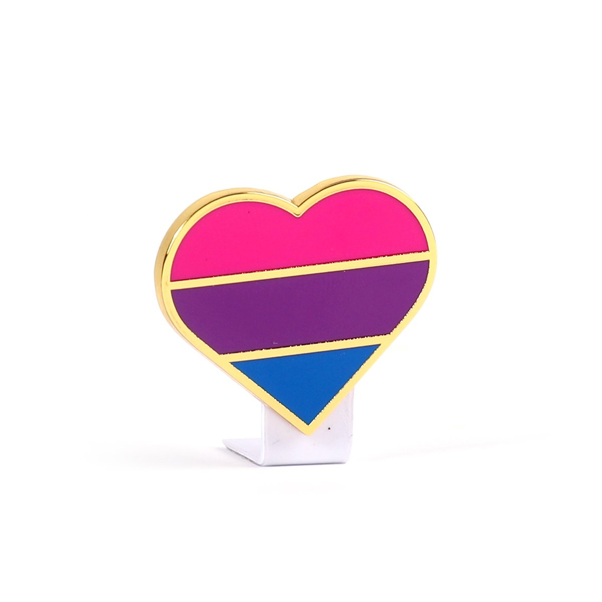 Bisexual and Asexual Pride Hard Enamel Pins