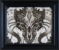 Image 2 of Blight of the Shadow Wyrm - Framed Original Oil