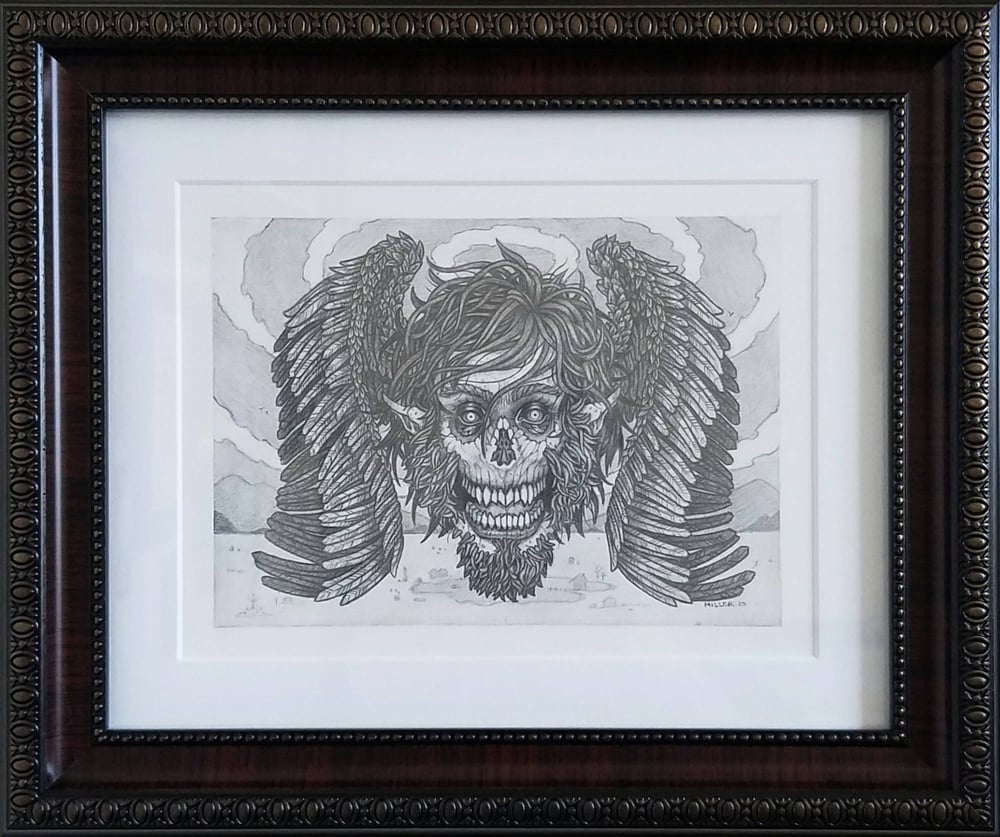 Image of Dagwanoenyent - Framed Original Graphite