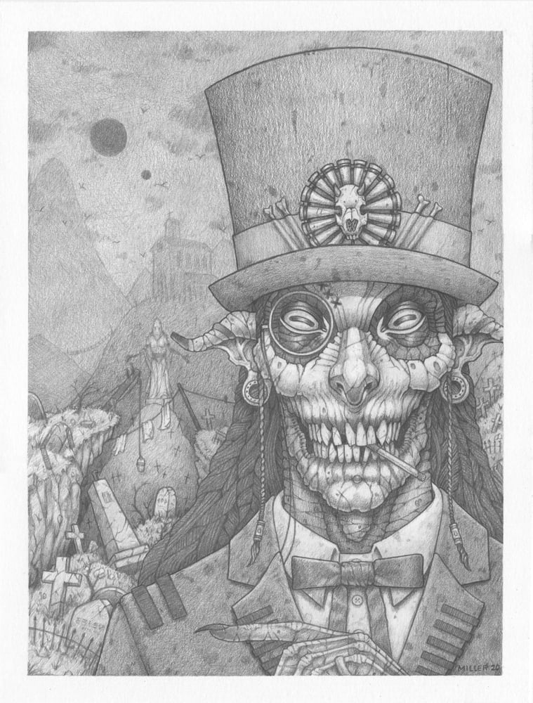 Image of Dead Man's Delve - Framed Original Graphite