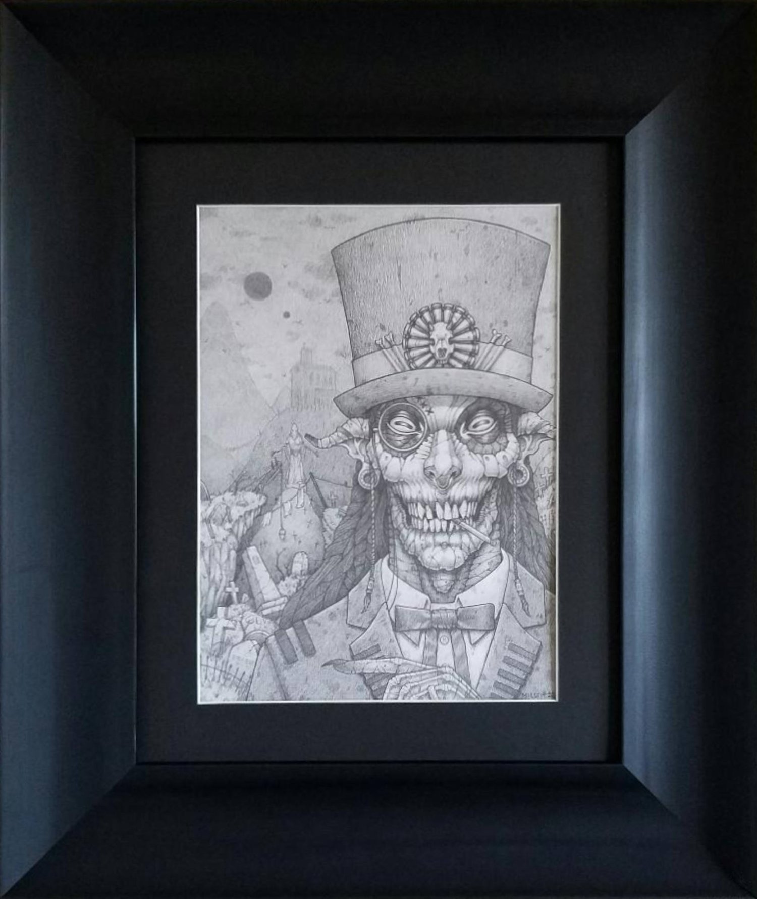 Image of Dead Man's Delve - Framed Original Graphite