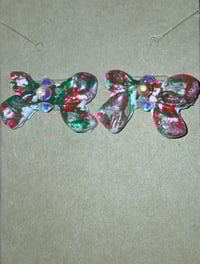 Red and green Christmas  bows