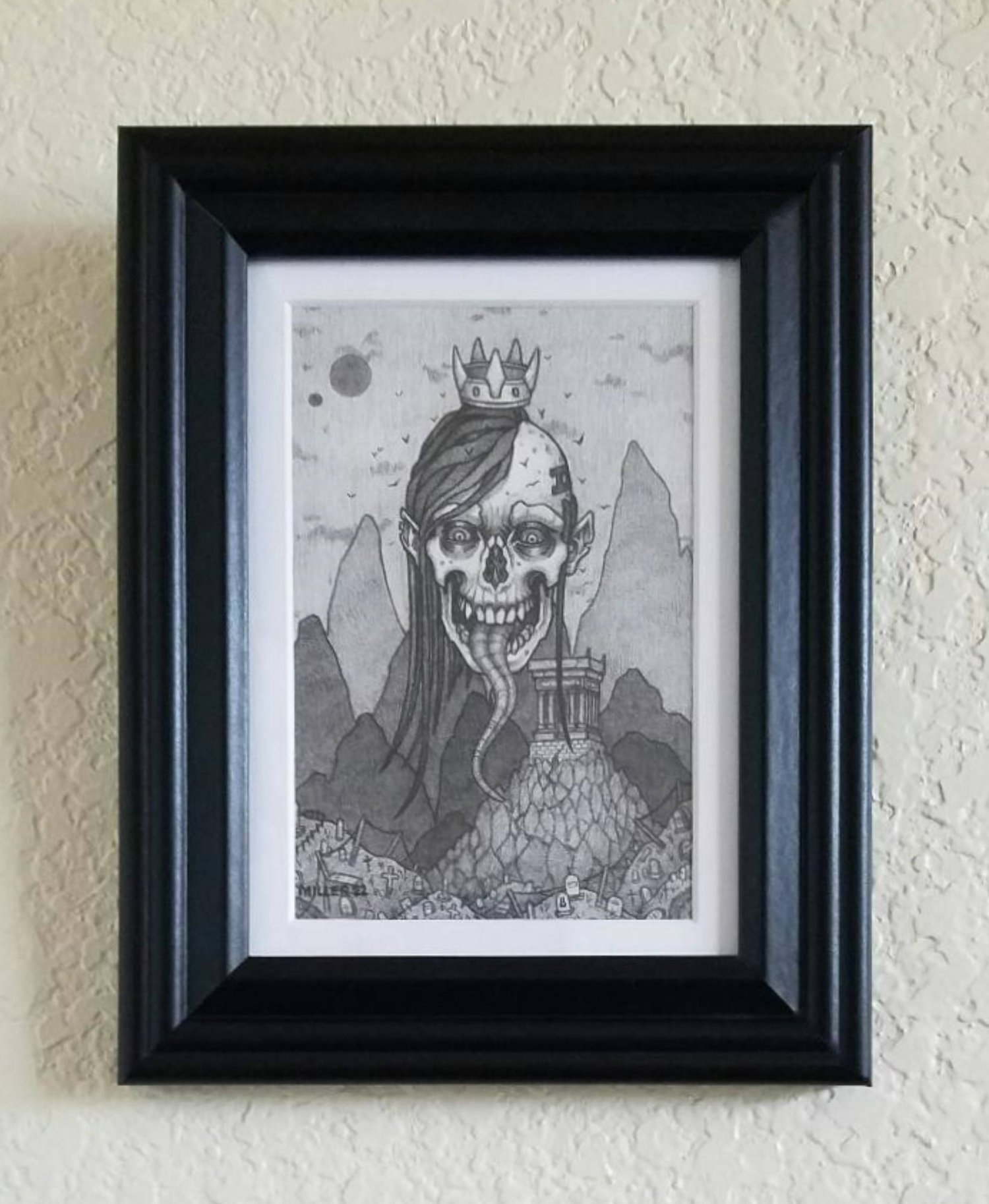 Image of Grave Eater - Framed Original Graphite