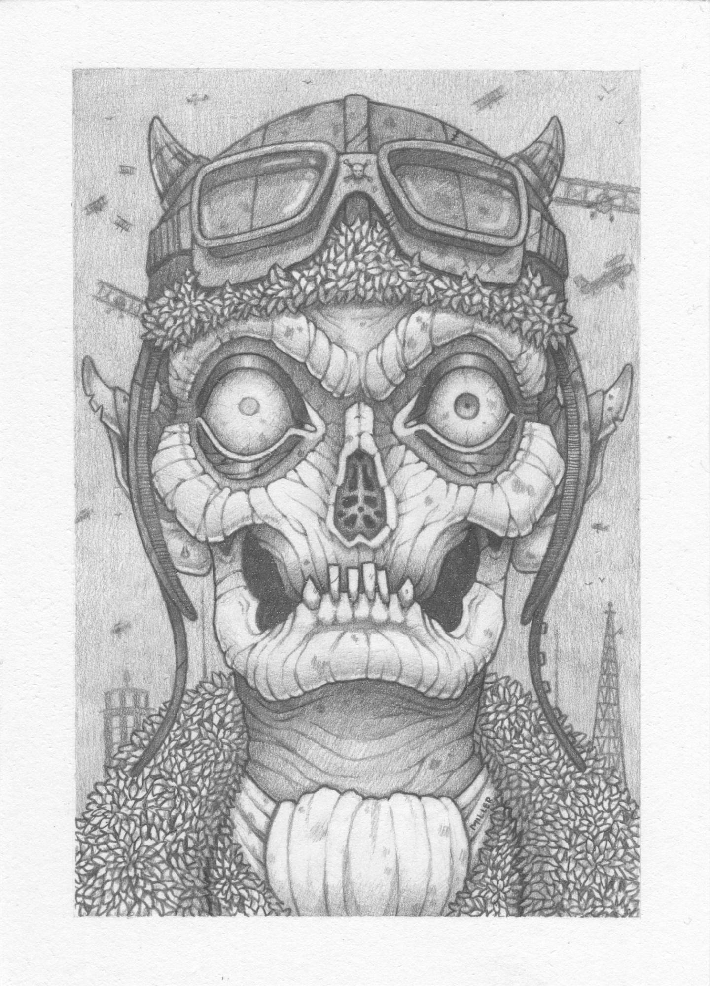 Image of Gummy the Goblin - Framed Original Graphite