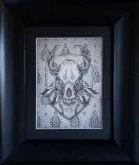 Image 2 of Head of Minji - Framed Original Graphite