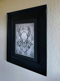 Image 4 of Head of Minji - Framed Original Graphite