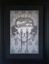 Image 2 of Hex Twins - Framed Original Graphite