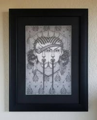 Image 3 of Hex Twins - Framed Original Graphite