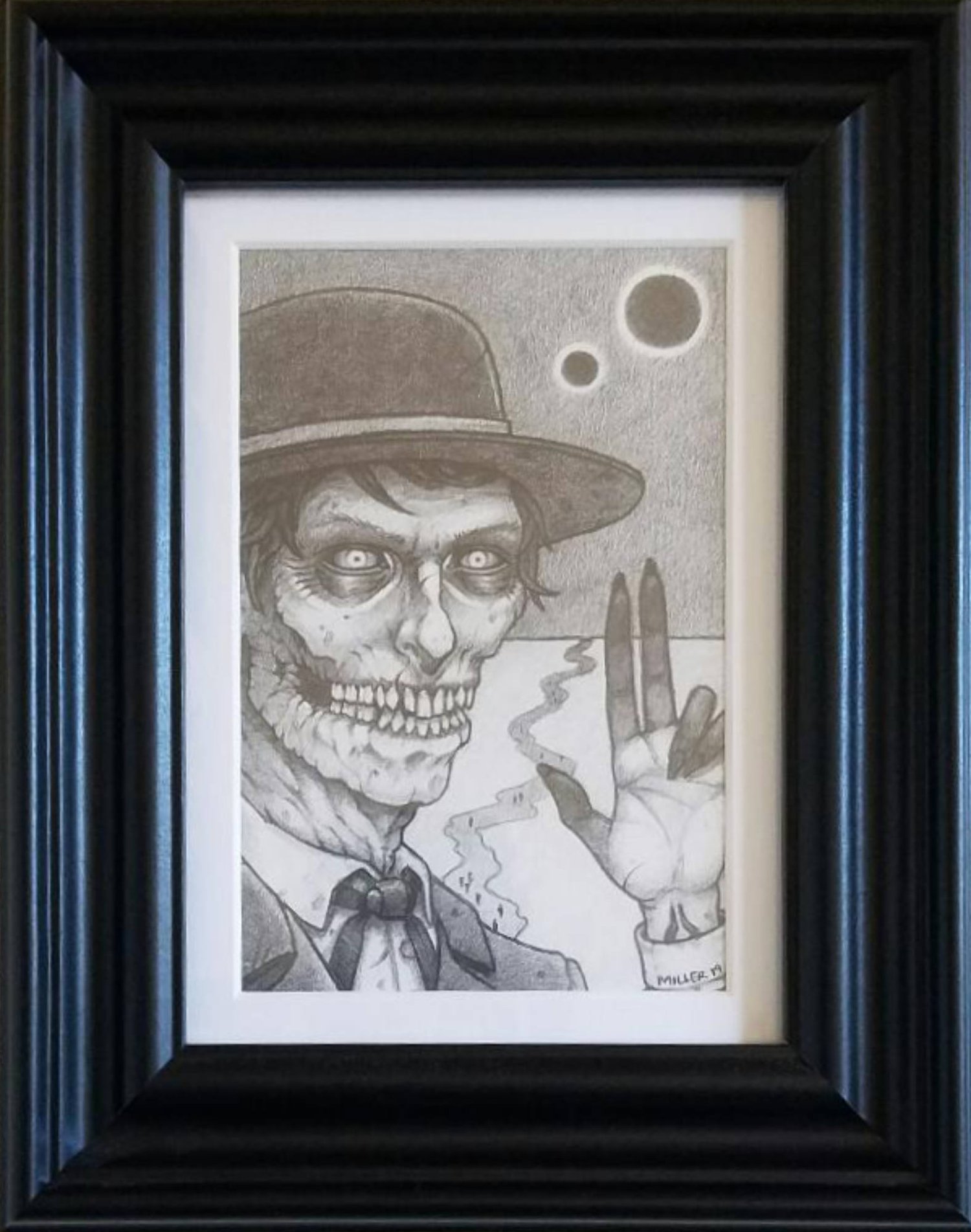 Image of Highway to Hell - Framed Original Graphite