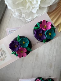 Image 4 of Elena Stud Earrings in Black