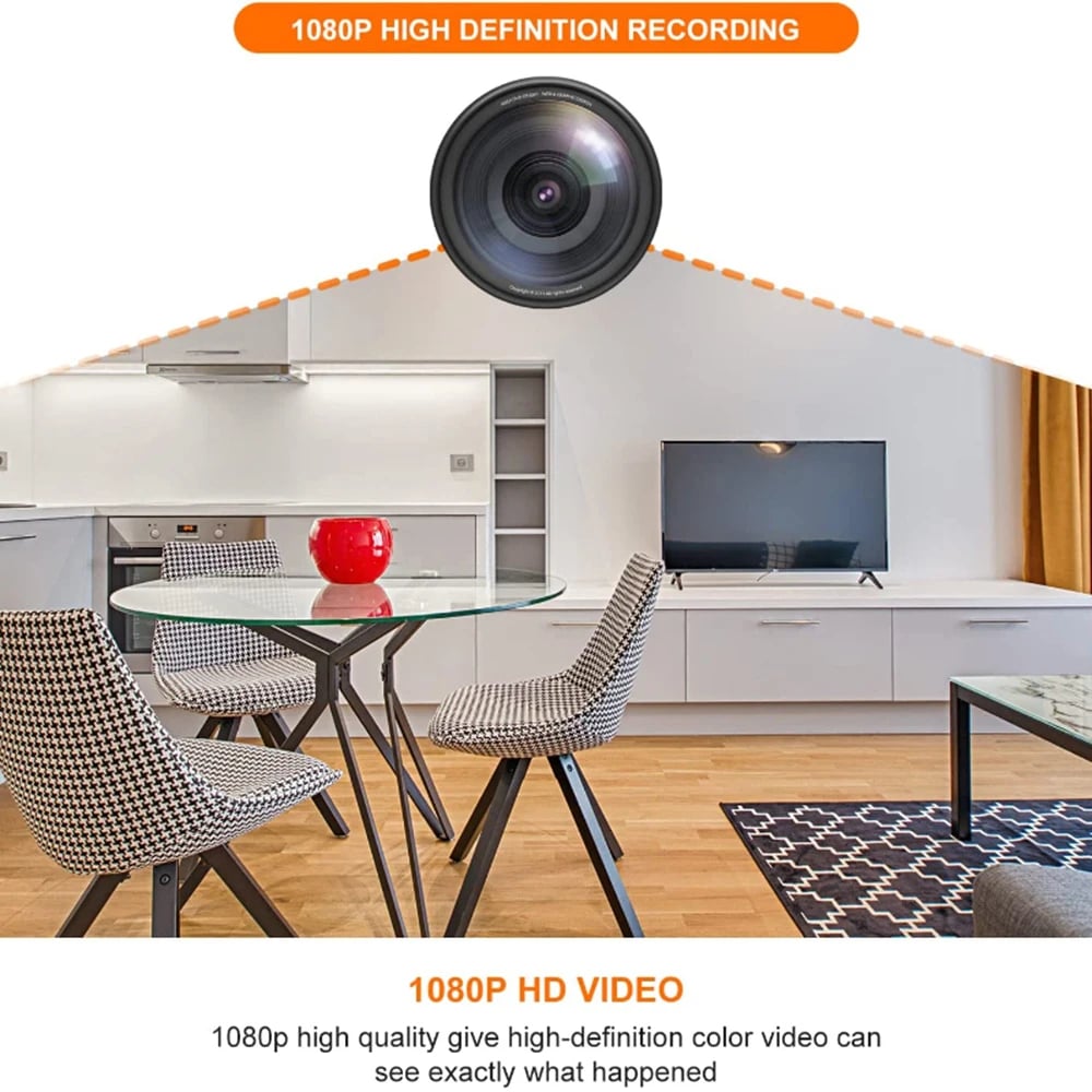 MSL 1080P High-Definition WiFi Mini Camera Secret Clock with Alarm and Motion Detection