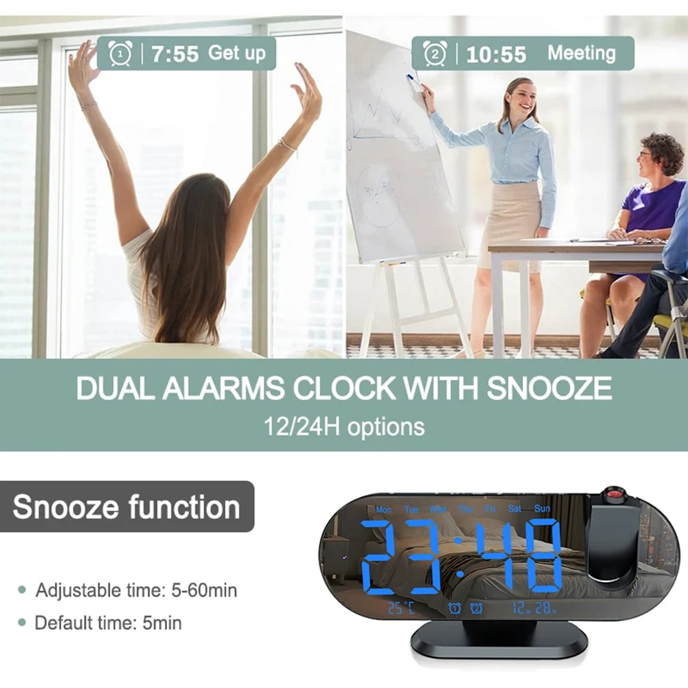 MSL 1080P High-Definition WiFi Mini Camera Secret Clock with Alarm and Motion Detection