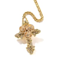 Image 2 of Rose cross pendant 