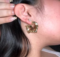 Image 2 of Custom Heart hoops 