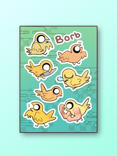 Image of "Borb" Sticker Sheet