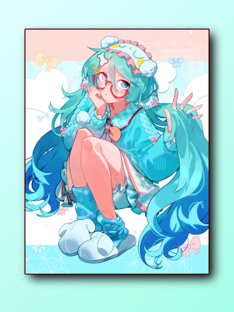 Image of Lounge Miku Print