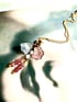 1920s hand blown venetian flower bead and touramaline necklace  Image 2