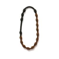 Image 2 of one-of-a-kind PUSLES necklace -- light bronze/matte olive