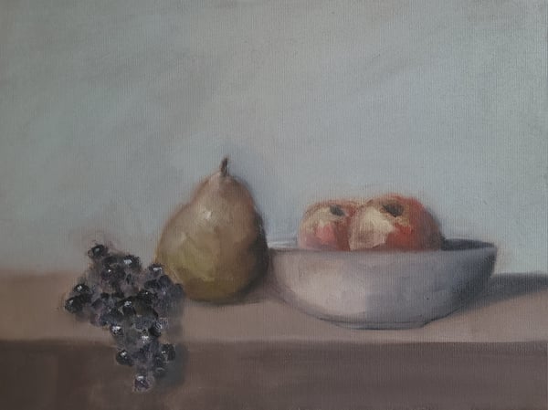 Image of Raisins, poire et pommes