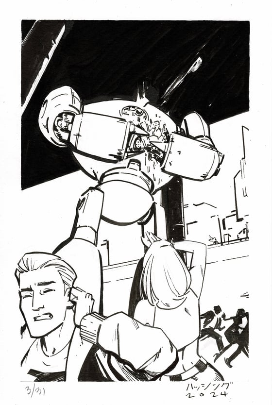 Image of Batober Original Art 10.3.2024 - Grip