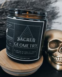Image 1 of Sacred Geometry/ Palo Santo & Patchouli Scented Candle