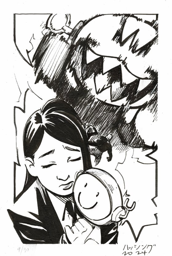 Image of Batober Original Art 10.9.2024 - Nightmare