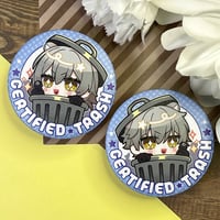 Image 1 of Honkai Star Rail Certified Trash Matte Badge