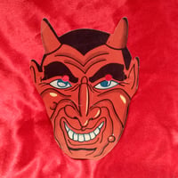 Image 1 of Akuma (Devil) - Childrens face mask (1940s) (Japanese)