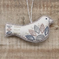 Image 1 of Wintry Bird Christmas Decoration