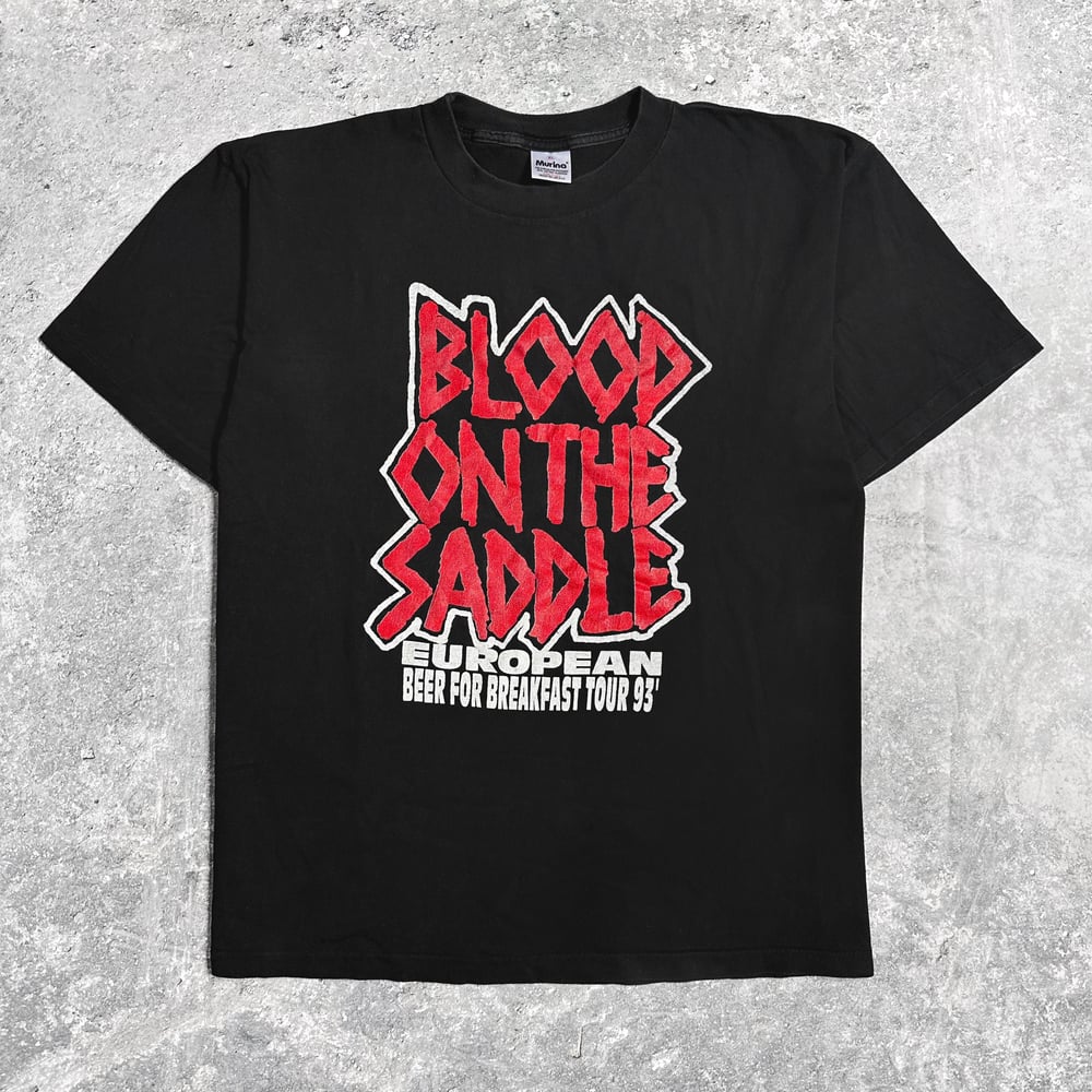 *Rare* Blood On The Saddle 1993 ‘Beer For Breakfast Tour’ T-Shirt