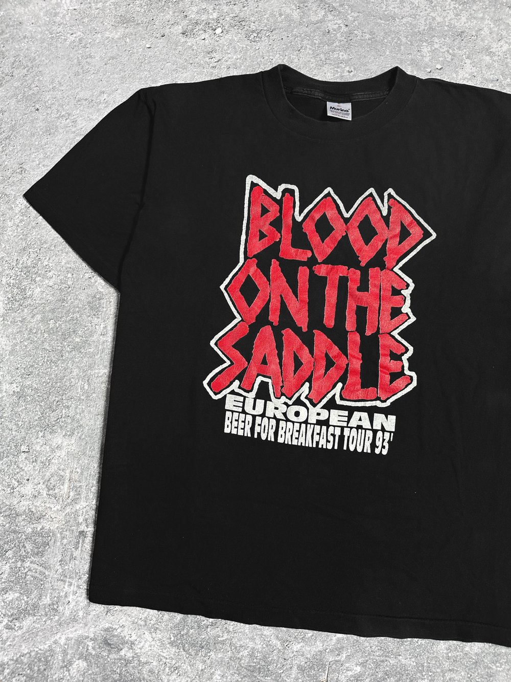 *Rare* Blood On The Saddle 1993 ‘Beer For Breakfast Tour’ T-Shirt