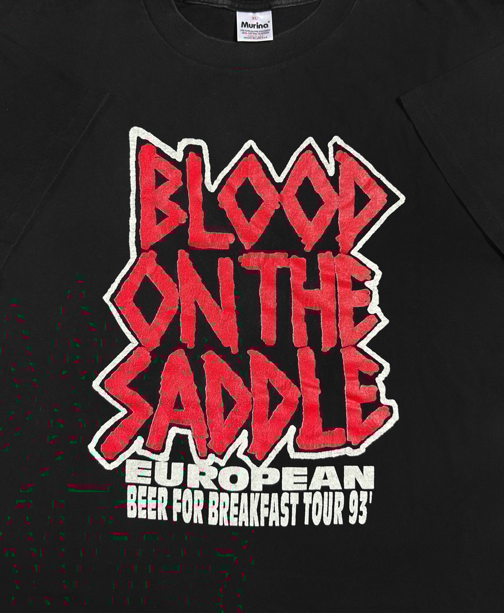 *Rare* Blood On The Saddle 1993 ‘Beer For Breakfast Tour’ T-Shirt