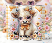 Image 2 of Highland Cow 20 oz designs
