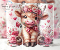 Image 3 of Highland Cow 20 oz designs
