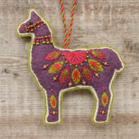 Image 1 of Carnival Llama Decoration