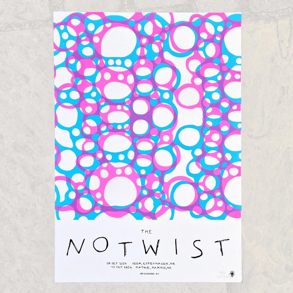 THE NOTWIST <br>COPENHAGEN / AARHUS 2024 <br>GIGPOSTER