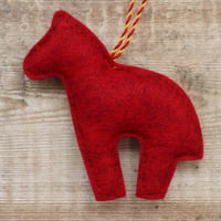 Image 5 of Blue Horse Christmas Decoration