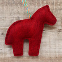 Image 5 of Green Horse Christmas Decoration