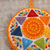 Image 2 of Rainbow Sun Christmas Decoration